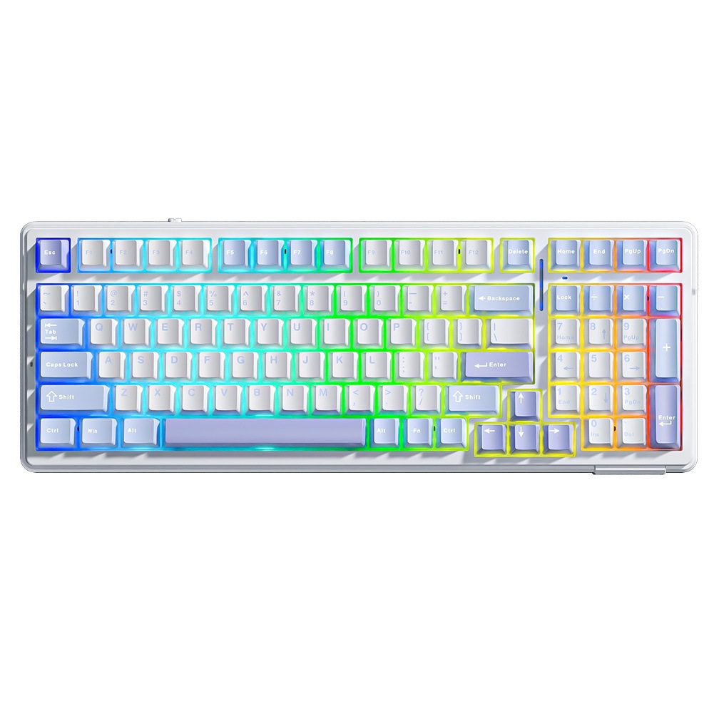 AULA F99 (White-Blue-Purple) – Reaper Switch 99-Key Mechanical Keyboard